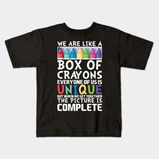 We are like a Box of crayons Cute Back to School Kids T-Shirt